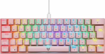 Blueforce Majesty 62 Tuşlu Pembe Kablolu Red Switch Mekanik Gaming Klavye