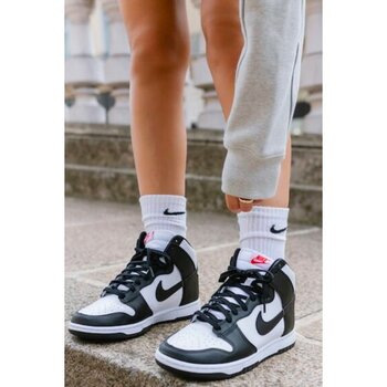 Nike Dunk High Panda Black & White Kadın Günlük Spor Ayakkabı - Siyah-Beyaz - 36,5