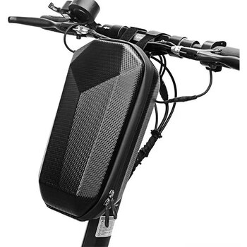 Foyou Scooter Gidon Çantası Siyah PU deri + EVA Su Geçirmez