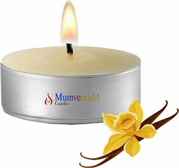 MumvemuM 10 Lu Vanilya Kokulu Tealight Mum