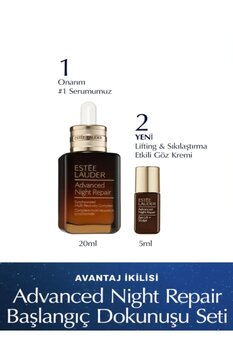 Estee Lauder Advanced Night Repair Avantaj İkilisi Başlangıç Seti Onarıcı Serum 20 ml Eye Lift+Sculpt 5 ML
