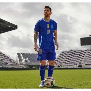 Arjantin 2024 Yeni Sezon Lionel Messi Deplasman Forması (Blue) - Standart