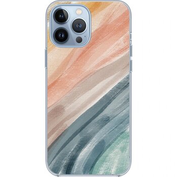 İphone 13 Pro Max Uyumlu Modern Renk Paleti Baskılı Silikon Kılıf Renkli Renkli