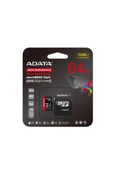 Adata 64 Gb High Endurance Microsdxc 4K U3 V30 A2 Hafıza Kartı
