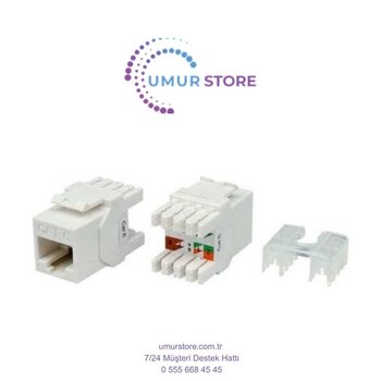 Keystone Jack U/Ftp, Cat5e, Cat6 Için Keystone Jack