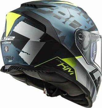 Ls2 Storm 2 Sprinter Full Face Motosiklet Kaskı - 2XL - Kırmızı - Siyah - Gümüş