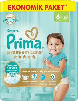 Prima Bebek Bezi Premium Care 6 Beden 13-18 Kg 35 Adet