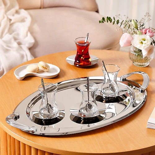Emsan Abbie Platin 19 Parça Çay Seti 125 ml