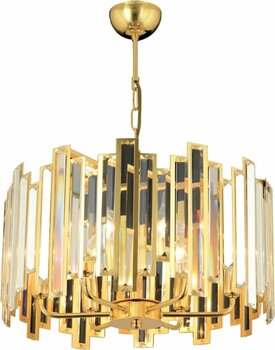 Trendylight Yaren 6 Lı Sarı Renkli Kristal Camlı Modern Sarkıt Avize