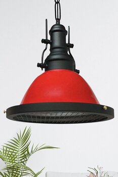 Bamyum Kırmızı Modern Spor Avize Sarkıt Lamba Salon Mutfak Avizeleri Pastane Cafe Berber Modelleri