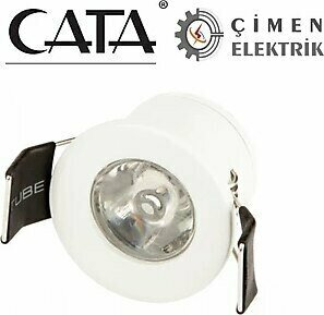 Ct 5270 Cata 1.5W Yıldız Led Spot Beyaz Kasa Beyaz Işık 6400K