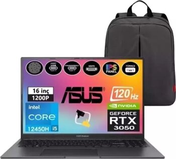 Asus Vivobook 16X K3605ZC-N1013W I5-12450H 24GB 1tb SSD RTX3050 16 Fullhd W11H Taşınabilir Bilgisayar Snertech Çanta