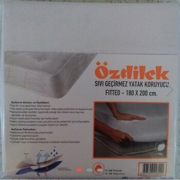 Özdilek Alez Sıvı Geçirmez Yatak Koruyucu Alez Çift Kişilik ve Tek Kişilik 4 Farklı Ebat - 160 x 200 cm - Beyaz