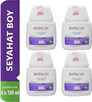 Bioxcin Dökülme Karşıtı Siyah Sarımsak Şampuanı 4 X 100 Ml