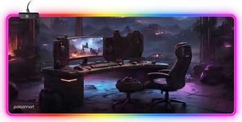 Polosmart PGS307 RGB Aydınlatma Kaydırmaz Taban Ergonomik Desenli Gaming Oyuncu Mouse Pad
