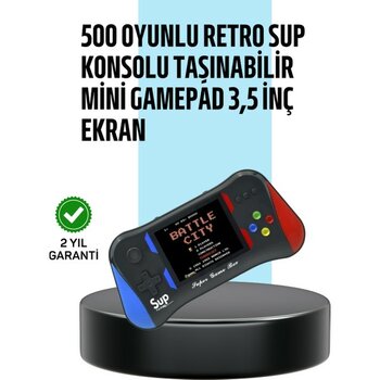 35 Inç Ekranlı Taşınabilir El Konsolu – 500 Klasik Oyunla Eğlence Yanınızda