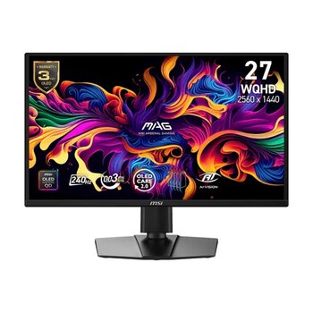 MSI MAG 272QP QD-OLED X24 27 2560x1440 WQHD 240Hz 0.03 ms HDMI DP Type-C HDR Ready FreeSync Premium