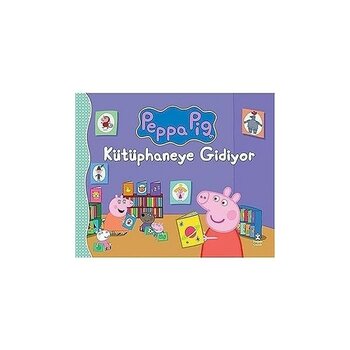 Doğan Çocuk Peppa Pig - Kütüphaneye Gidiyor + Çağlar Inşaat Alanında - Ilk Okuma Kitabım + 27 Kitap Set