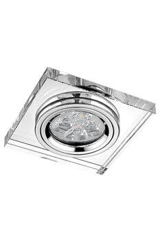 ALFALED Kristal Kare Cam Spot Sıva Altı 12x50 Spot Lamba