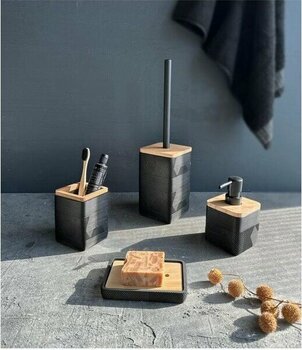 Primanova Madera 4 Parça Banyo Seti Siyah