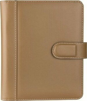 2K 2026 YENİ YIL Günlük Çizgili Ajanda Suni Deri 4 Halkalı Organizer Ajanda iç Ajanda Ölçüsü 15*21 cm - Vizon