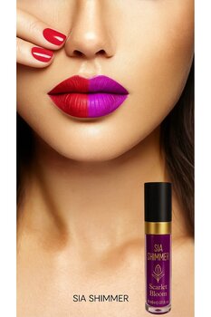 SIA SHIMMER SICAK GÜL (SCARLET BLOOM) LİP TATTOO -SOYULABİLİR RUJ-ÇATLAYAN RUJ-MOR RUJ-DUDAK DÖVMESİ