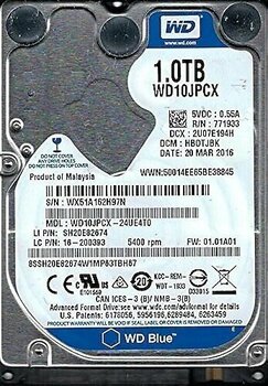 Western Digital Blue WD10JPCX 1 TB 5400 RPM Harddisk