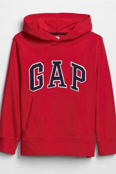GAP Erkek Çocuk Kırmızı Gap Logo Kapüşonlu Sweatshirt M Beden
