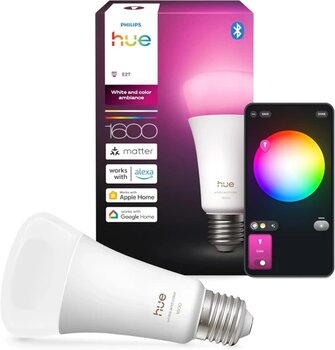 Philips Hue Led A67 Lamba, Beyaz Ve Renkli Ambiyans, E27 Duy, 11,8 W, Tam Spektrumlu Işık 1000 K-200