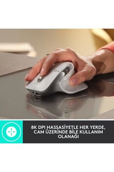 Logitech Mx Master 3S Performans 8.000 Dpı Optik Sensörlü Sessiz Kablosuz Mouse - Siyah 910-006559