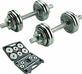 Ckspor 2 Adet 15 Kg Krom Dumbell Seti Çantalı Döküm Plaka Dambıl Seti Cks15