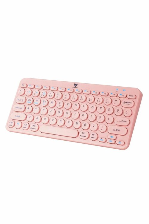 Blueforce BT-K95 Pembe Bluetooth V5.0 Kablosuz Klavye