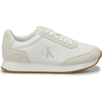 Calvin Klein RUNNER LACEUP LOW MIX MG Krem Kadın Sneaker - 39 - Bej