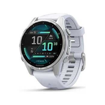 Garmin Fenix 8 43 Mm Amoled Sapphire Akıllı Saat (distribütör Garantili) Beyaz