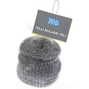 Sprenda 4 Adet Paslanmaz Çelik Tel Bulaşık Teli Poşetli