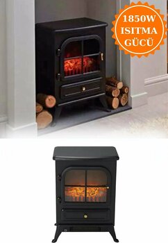 Express Reyon Elektrikli Şömine 1850 W Lüks elektrikli şömine Modern Taşınabilir Dekoratif Isıtmalı Şömine