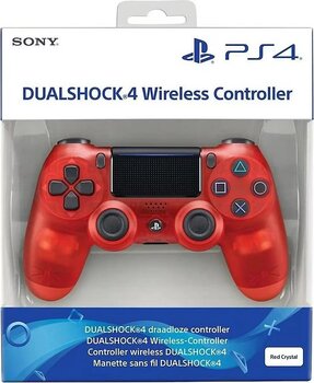 Ps4 Dualshock 4 Red Crystal Kırmızı Oyun Kolu V2 Yeni Nesil