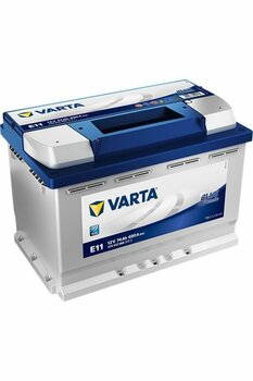 Varta Akü 12 V 74 Ah(AMPER)(E11) 72 Ah Standart Akü Bluedynamıc Sonteknoloji Yeni Üretim
