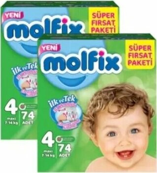 Molfix No:4 Maxi 148 Adet Bebek Bezi