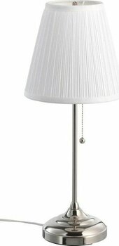 IKEA Başucu Gece Lambası Yükseklik 55 cm Abajur Çelik Dekoratif Ayaklı Lamba Gümüş Renk