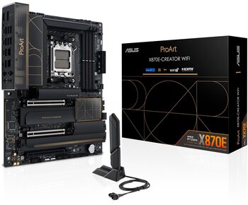 Asus PROART X870E-CREATOR WIFI Sc-AM5 X870 DDR5 8000mHz 4xM2 WiFi 7 10Gbit 2.5Gbit ATX AMD Anakart