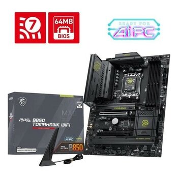 MSI Msı Mag B850 Tomahawk Wıfı7 Ddr5 Hdmı-Usbc Dp Pcıe 5.0 Am5 Atx