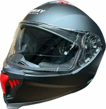 Sway Sw 865 Double Vizör Matt Black Full Face Kask - XL