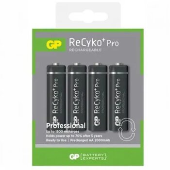 GP Batteries Recyko+ Pro 4'lü AA Ni-MH Şarjlı Kalem Pil
