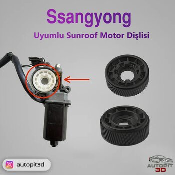 Ssangyong Uyumlu Sunroof Motor Dişlisi Motor Dişlisi