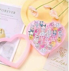 minibuki Hello Kitty My Melody Kuromi Pompompurin Cinnamoroll Ayarlanabilir Çocuk Yüzük (ADET FİYATI)