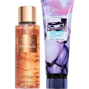 Victoria's Secret Bare Vanilla & Vanilla Remix Vücut Losyonu ve Spreyi 2'li Set