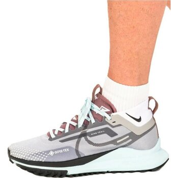 Nike React Pegasus Trail 4 Goretex Su Geçirmez Reflektörlü Yürüyüş Koşu Ayakkabısı Gri-Mavi - 38 - Gri - Mavi