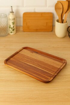 Çavdar Group Akasya Lüx 33x24 cm Kare Sunum Tabağı Kahvaltı Tabağı Sunumluk Servis Tabağı