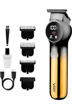 VGR V-989 Profesyonel Islak Ve Kuru Ve Pil Göstergesi, Turbo Fonksiyonu, Tıraş Makinesi